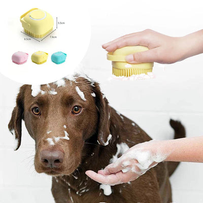 Silicone Dog Bath Massage Brush Seasia