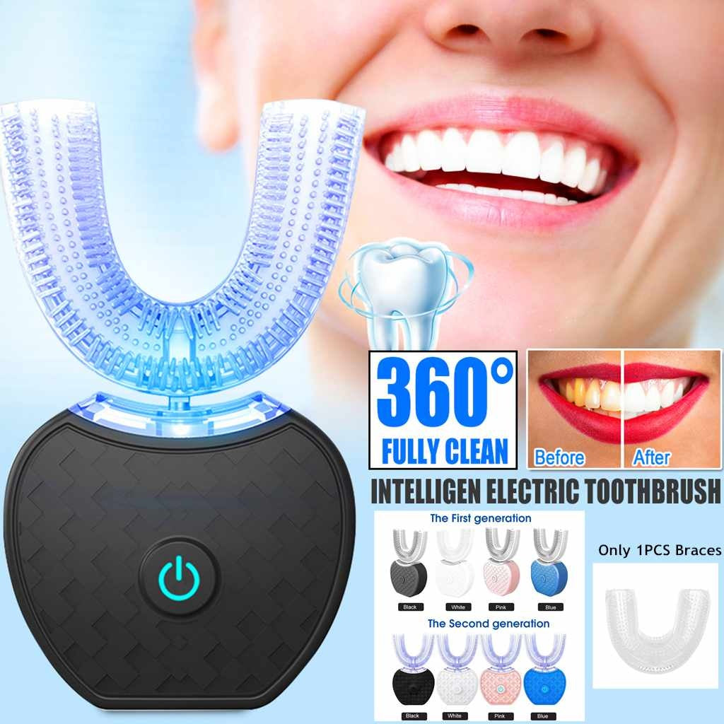 360° Automatic U-Shaped Electric Toothbrush – USB Rechargeable Seasia