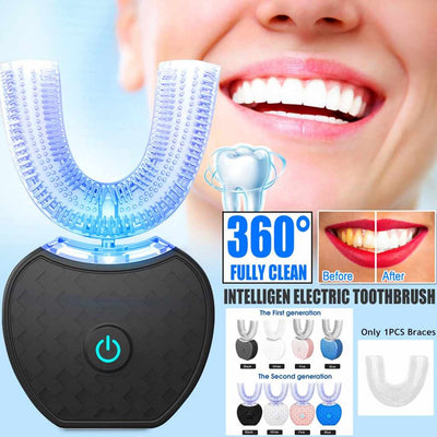 360° Automatic U-Shaped Electric Toothbrush – USB Rechargeable Seasia