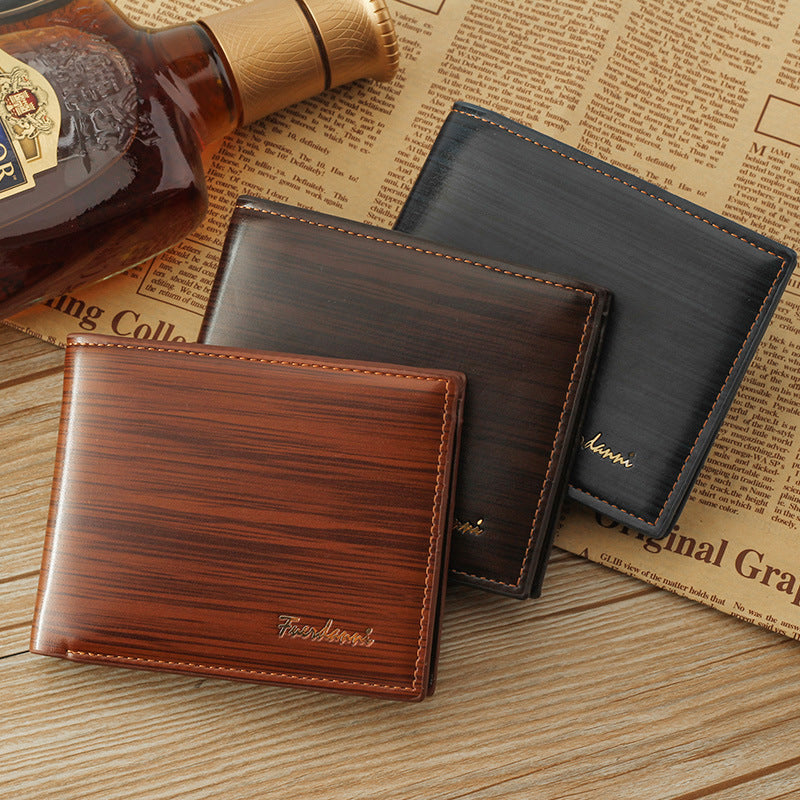 Men's Wallet Short Wallet Glossy Wallet Seasia