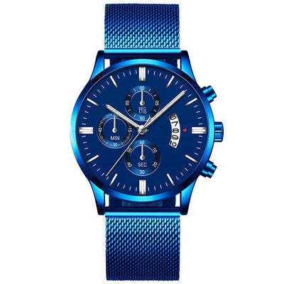 Men’s Luxury Mesh Band Quartz Watch Seasia