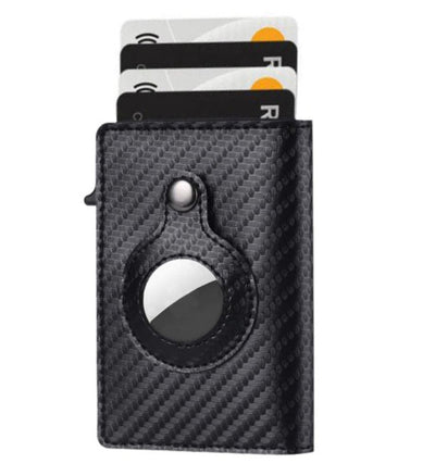 Slim RFID Leather Wallet for AirTag Seasia