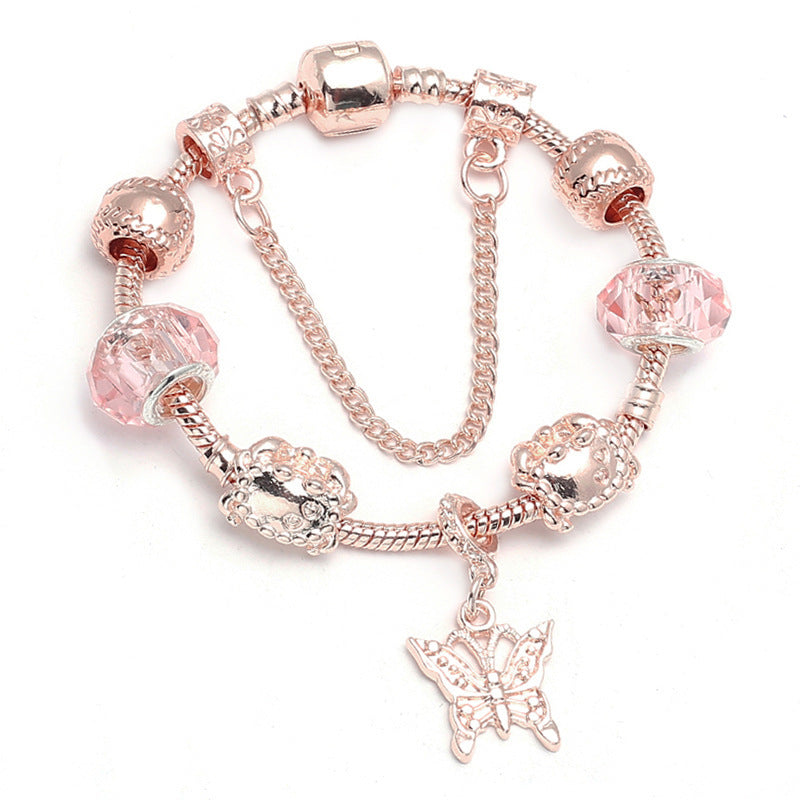 Rose Gold Geometric Love Bracelet Seasia