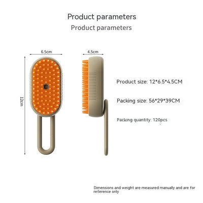 3-in-1 Steam Pet Grooming Brush Seasia