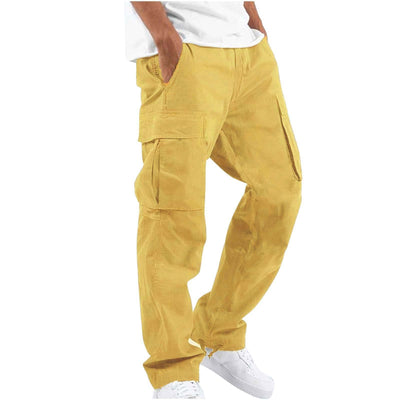 Men's Workwear Drawstring Multi-Pocket Casual Pants Seasia