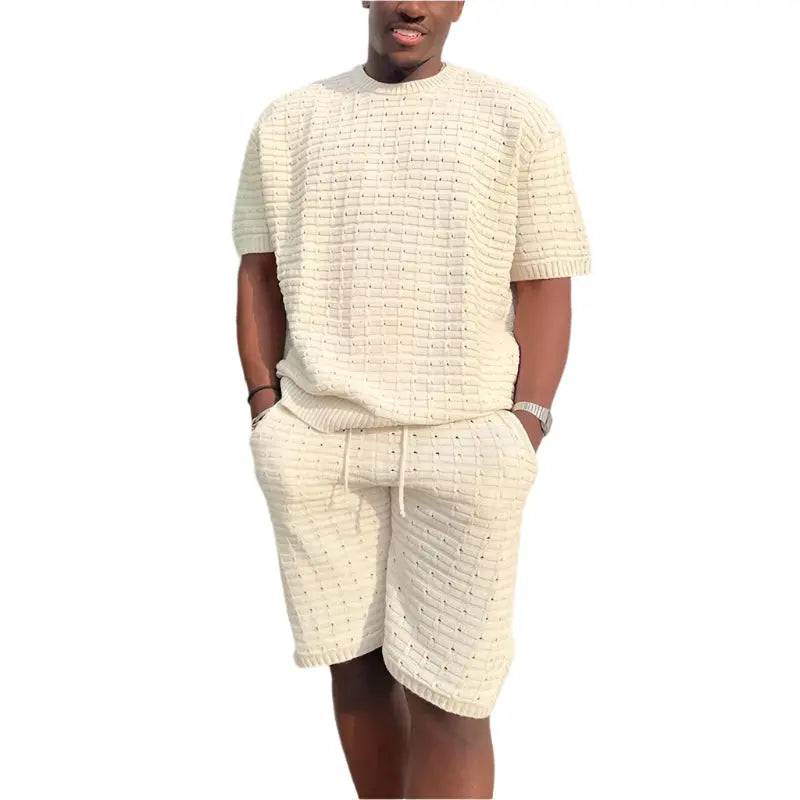 Men’s Summer Hippie Shirt & Short Set Seasia