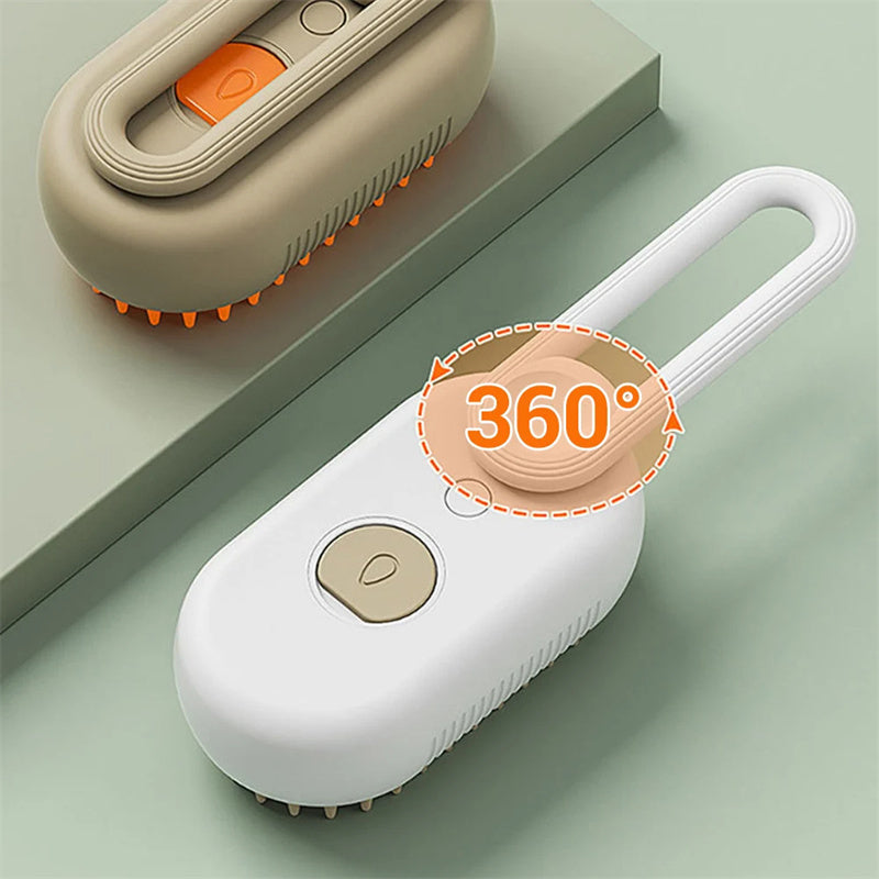 3-in-1 Steam Pet Grooming Brush Seasia