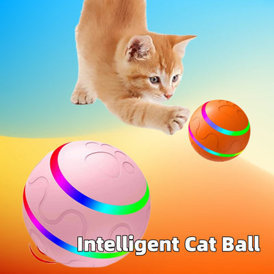 Smart Cat Ball Toy – Auto Rolling & Rechargeable Seasia