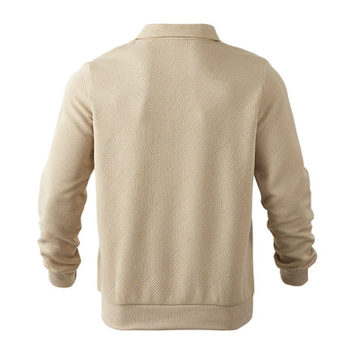 Men’s Jacquard Half-Zip Sweatshirt Seasia
