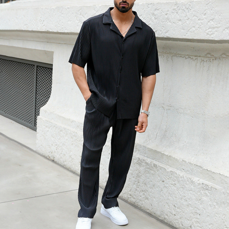 Sports Men Suit Fashion Casual Two Piece Set Seasia