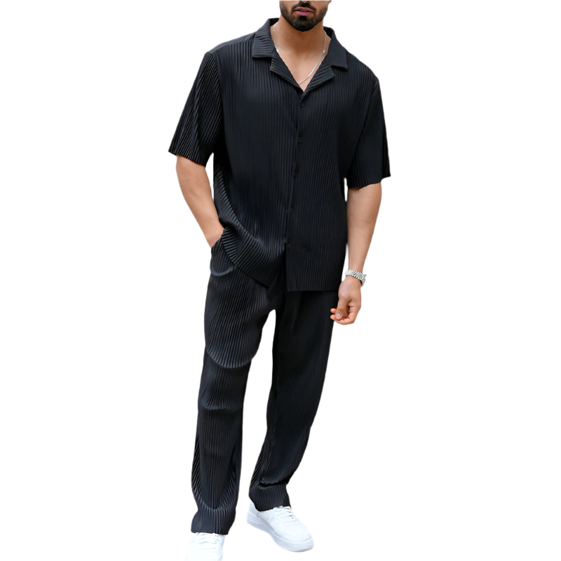 Sports Men Suit Fashion Casual Two Piece Set Seasia