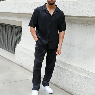 Sports Men Suit Fashion Casual Two Piece Set Seasia