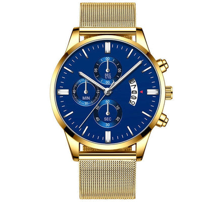 Men’s Luxury Mesh Band Quartz Watch Seasia