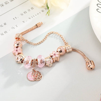 Rose Gold Geometric Love Bracelet Seasia