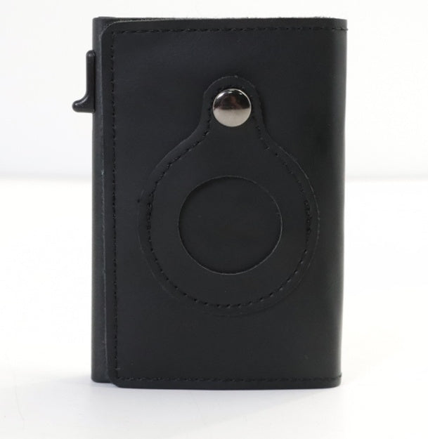 Slim RFID Leather Wallet for AirTag Seasia