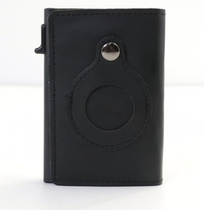 Slim RFID Leather Wallet for AirTag Seasia