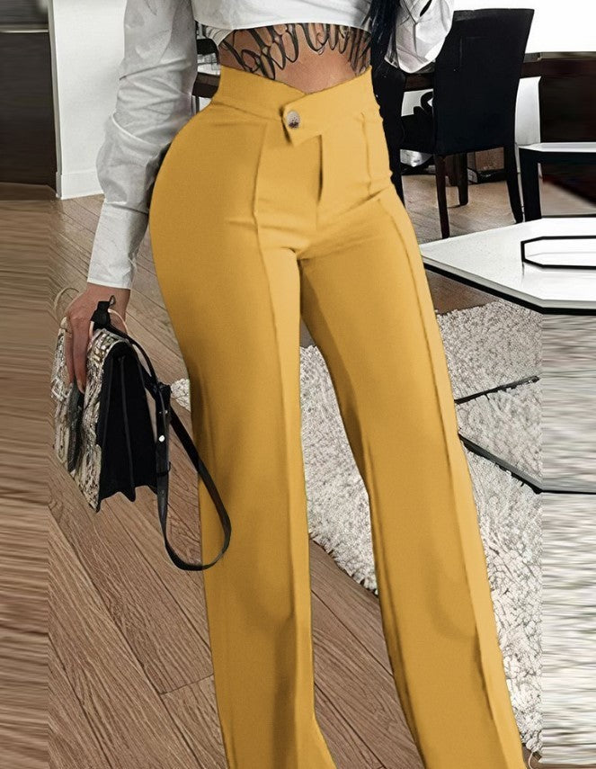 Slim Straight-Leg Trousers Seasia